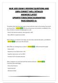 NUR 1025 EXAM 3 REVIEW&vert;QUESTIONS AND 100&percnt; CORRECT WELL DETAILED ANSWERS&vert;LATEST UPDATE&excl;&excl;&excl;&excl;2025&sol;2026&vert;GUARANTEED PASS&vert;GRADED A&plus;