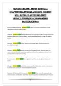 NUR 1025 EXAM 1 STUDY GUIDE&lpar;ALL CHAPTERS&rpar;&vert;QUESTIONS AND 100&percnt; CORRECT WELL DETAILED ANSWERS&vert;LATEST UPDATE&excl;&excl;&excl;&excl;2025&sol;2026&vert;GUARANTEED PASS&vert;GRADED A&plus;