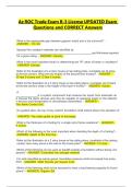 Az ROC Trade Exam B-3 License UPDATED Exam Questions and CORRECT Answers