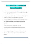 AGEC 340 EXAM 1 Questions and Answers Graded A&plus;