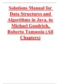 Solutions Manual for Data Structures and Algorithms in Java&comma; 6e Michael Goodrich&comma; Roberto Tamassia &lpar;All Chapters&rpar;