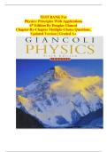 Physics Principles with Applications 6th Edition Giancoli Test Bank &vert; Chapter-by-Chapter MCQs &vert; Graded A&plus;