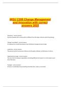 WGU C208 Change Management and Innovation with correct answers 2025