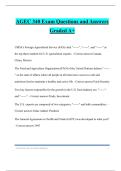 AGEC 340 Exam Questions and Answers Graded A+