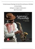 Test Bank &ndash; Anatomy & Physiology&colon; The Unity of Form and Function &lpar;10th Edition&comma; Kenneth Saladin&rpar; &ndash; Chapters 1&ndash;29 with Verified Q&A &ndash; ISBN 9781265328627