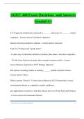 AGEC 440 Exam Questions and Answers Graded A&plus;