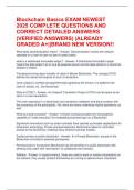 Blockchain Basics EXAM NEWEST 2025 COMPLETE QUESTIONS AND CORRECT DETAILED ANSWERS &lpar;VERIFIED ANSWERS&rpar; &vert;ALREADY GRADED A&plus;&vert;&vert;BRAND NEW VERSION&excl;&excl;