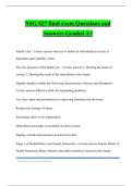 NSG 527 final exam Questions and Answers Graded A+