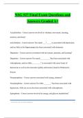 NSG 527 Final Exam Questions and Answers Graded A+