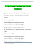 FITSP - Auditor Questions and Answers Graded A&plus;