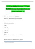 NIST Special Publication&comma; FIPS and HSPD Guidance Exam Questions and Answers Graded A&plus;