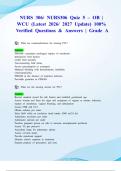 NURS 306&sol; NURS306 Quiz 5 &ndash; OB &vert; WCU &lpar;Latest 2026&sol; 2027 Update&rpar; 100&percnt; Verified Questions & Answers &vert; Grade A