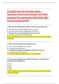 CompTIA PenTest&plus; Practice Exam &mdash;  Questions And Correct Answers &lpar;Verified  Answers&rpar; Plus Rationales 2025&sol;2026 Q&A  Instant Download Pdf&period;
