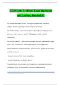 HDFS 3313 Midterm Exam Questions and Answers Graded A&plus;