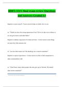 HDFS 3313&colon; final exam review Questions and Answers Graded A&plus;