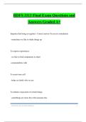 HDFS 3313 Final Exam Questions and Answers Graded A&plus;