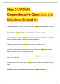 Step 3 UWSA-1 Comprehensive Questions and Solutions Graded A&plus;
