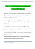HDFS 3313 Final Exam Questions and Answers Graded A&plus;