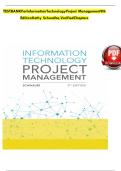 TEST BANK For Information Technology Project Management 9th Edition by Kathy Schwalbe&comma;