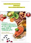 TEST BANK FOR WILLIAMS' ESSENTIALS OF NUTRITION AND DIET THERAPY&comma; 12TH EDITION BY ELEANOR SCHLENKER AND JOYCE ANN GILBERT