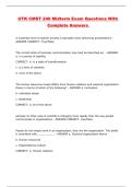 UTK CMST 240 Midterm Exam Questions With Complete Answers 
