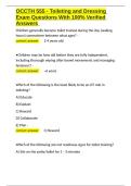 OCCTH 555 - Toileting and Dressing Exam Questions With 100- Verified Answers&period;docx