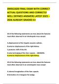 DMSG1820 FINAL EXAM WITH CORRECT ACTUAL QUESTIONS AND CORRECTLY WELL DEFINED ANSWERS LATEST 2025 &ndash; 2026 ALREADY GRADED A&plus;