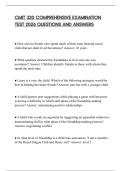 CMIT 320 COMPREHENSIVE EXAMINATION TEST 2026 QUESTIONS AND ANSWERS