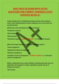 WGU D075 OA EXAM WITH ACTUA QUESTIONS AND CORRECT ANSWERS LATEST UPDATED RATED A+