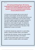 JB Learning Cardiology Exam&sol; JB Learning  Cardiology Exam Preparation &sol;JB Learning Cardiology  Practice Exam Newest 2025&sol;2026 Complete 300  Questions And Correct Detailed Answers &lpar;Verified  Answers&rpar; &vert;Newest Version&excl;&excl;&excl; 