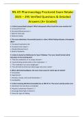 RN ATI Pharmacology Proctored Exam Retake  2025 &ndash; 295 Verified Questions & Detailed  Answers &lpar;A&plus; Graded&rpar;