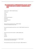 BALANCED BODY COMPREHENSIVE STUDY GUIDE QUESTIONS WITH CORRECT ANSWERS 2025 - 2026