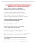 BALANCED BODY COMPREHENSIVE TEST PREP EXAM QUESTIONS WITH CORRECT ANSWERS 2025