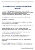 Barracuda internship Questions and Correct  Answers