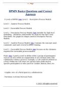 BPMN Basics Questions and Correct  Answers
