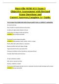 Maryville NURS 651 &ndash; Exam 1 &vert; Objective Assessment with Revised Exam Questions and Correct Answers &vert; Complete A&plus; Study Guide