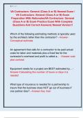 VA Contractors&colon; General &lpar;Class A or B&rpar; Newest Exam &sol;  VA Contractors&colon; General &lpar;Class A or B&rpar; Exam  Preparation With Rationales&sol;VA Contractors&colon; General  &lpar;Class A or B&rpar; Exam Practice Exam With Complete  Questions And Correct Answers&vert; Newest Version&excl;&excl;