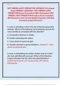 VATI GREEN LIGHT PREDICTOR VERSION 1& 2 Actual  Exam NEWEST 2025&sol;2026 &sol; VATI GREEN LIGHT  PREDICTOR Exam Preparation With Rationales&sol; VATI  GREEN LIGHT PREDICTOR Practice Exam Complete  400 Questions And Correct Detailed Answers &lpar;Verified  Answers&rpar; &vert;Lates
