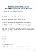 Cannon Trust School 2- Case  Study Questions and Correct Answers
