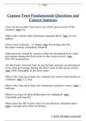 Cannon Trust Fundamentals Questions and  Correct Answers