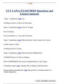 CLT LANA EXAM PREP Questions and  Correct Answers 