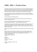 CEBS - GBA 1 - Practice Exam 2026&sol;2027 Questions And Correct  Detailed  Answers With Rationales 