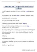 CTBS 2025 EXAM Questions and Correct  Answers 