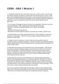 CEBS - GBA 1 Module 1 Latest Edition &lpar;2026&sol;2027&rpar; with Verified Answers