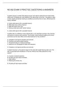 NS 832 EXAM 3 PRACTICE QUESTIONS & ANSWERS