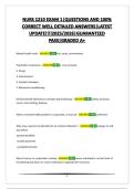 NURS 1210 EXAM 1&vert;QUESTIONS AND 100&percnt; CORRECT WELL DETAILED ANSWERS&vert;LATEST UPDATE&excl;&excl;&excl;&excl;2025&sol;2026&vert;GUARANTEED PASS&vert;GRADED A&plus;