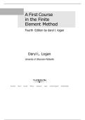 a first course in the finite element method Fourth Edition by daryl l&period; logan  latest guide 