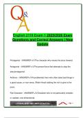 ENGL 2110  EXAM COMPLETE PACKAGE DEAL