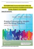 TEST BANK - Community and Public Health Nursing&colon; Evidence for Practice 4th Edition by DeMarco & Walsh&comma; All 25 Chapters Covered&comma; Verified Latest Edition