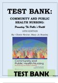 Test bank for community and public health nursing 10th edition rector complete guide-a-chapters-1-30